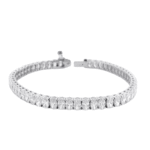 Women’s 10.08ct Diamond Tennis Bracelet – 14K White Gold, 40 Round Diamonds, VS1 Clarity