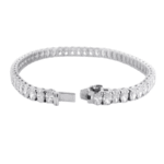 Women’s 10.08ct Diamond Tennis Bracelet – 14K White Gold, 40 Round Diamonds, VS1 Clarity - Image 2