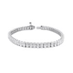 Women’s 10.08ct Diamond Tennis Bracelet – 14K White Gold, 40 Round Diamonds, VS1 Clarity - Image 3