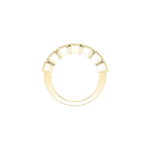 Hannah Bezel Set Oval Diamond Half Eternity Wedding Ring – 1.5 Carat Gold - Image 2