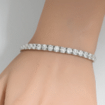 Women’s 10.08ct Diamond Tennis Bracelet – 14K White Gold, 40 Round Diamonds, VS1 Clarity - Image 5